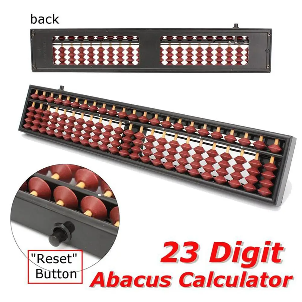 

23 знака, пластиковый Abacus арифметические счеты соробан, детский инструмент для счета математики, обучающие игрушки для детей