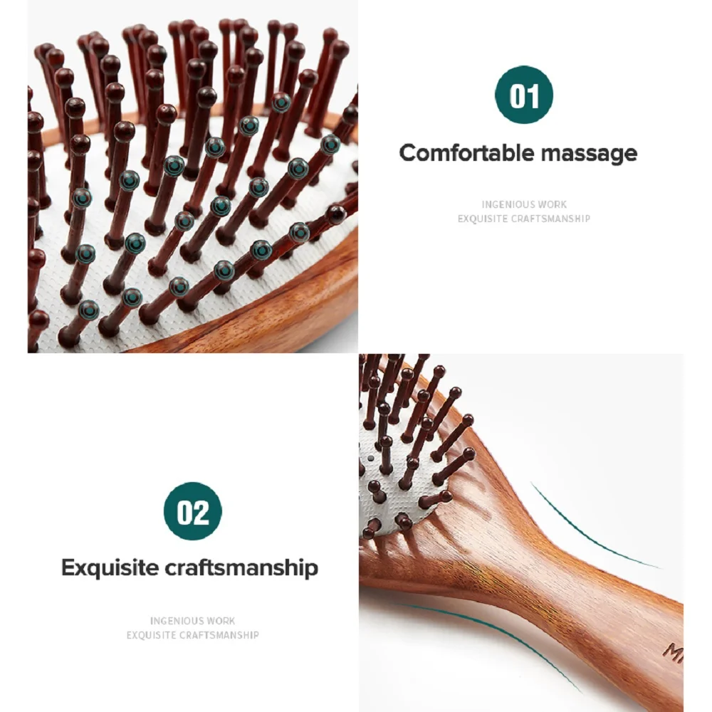 Гребень для волос MR.GREEN расческа женщин/мужчин деревянная Антистатическая