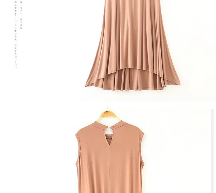 

Fdfklak Summer Women Casual Sleepwear Long Modal Nightgown Nightie New Sleeveless Loose Home Dress Sexy Lingerie Nightdress