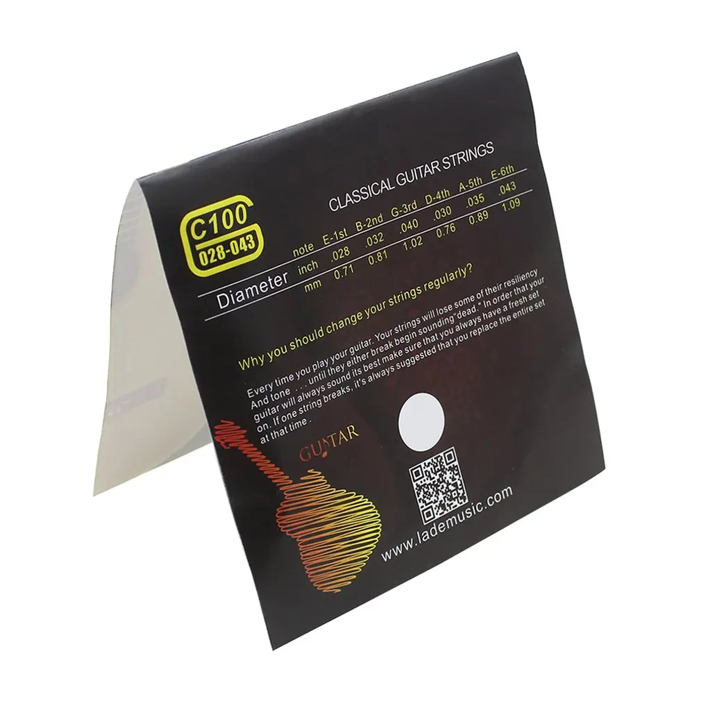 1 комплект гитарные струны нейлоновые Серебристые супер светильник для