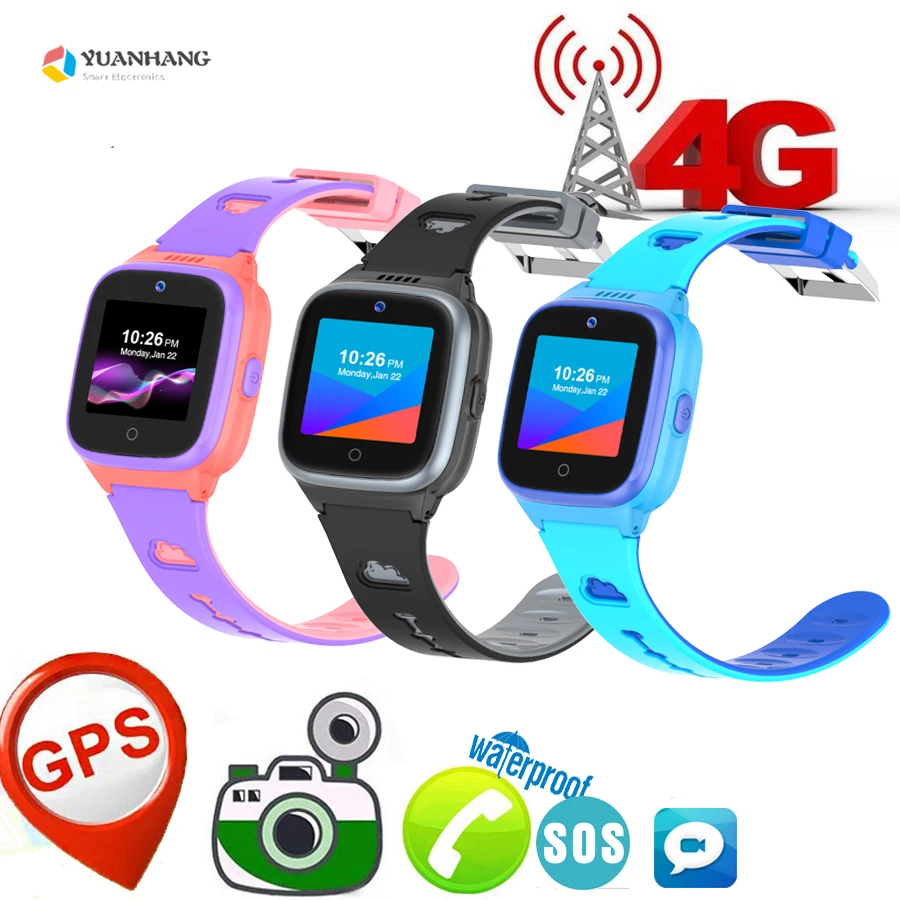 Детские Смарт часы с камерой GPS Wi Fi IP67 4G|Смарт-часы| |