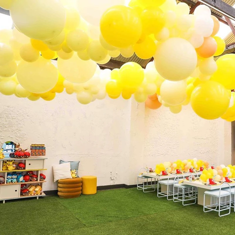 

Thicken Yellow balloon arch Latex balloon birthday Party Supplies Wedding Decoration 5/10/12/18/36 inch air balls