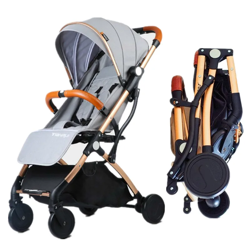 ILcomun Baby Stroller Trolley Car Trolley Folding Baby Carriage Buggy Lightweight Pram Easy Carry Stroller Original Pushchair