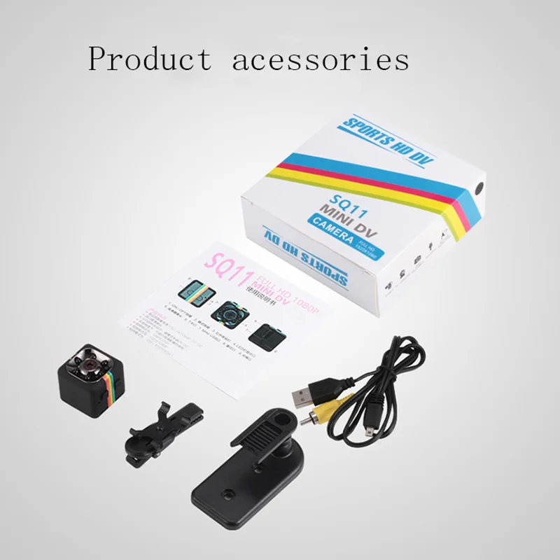 

SQ11 Mini Car DVR Camera HD 960P Small Cam Sensor Night Vision Micro Video Camera Motion Recorder Camcorder With Bracket