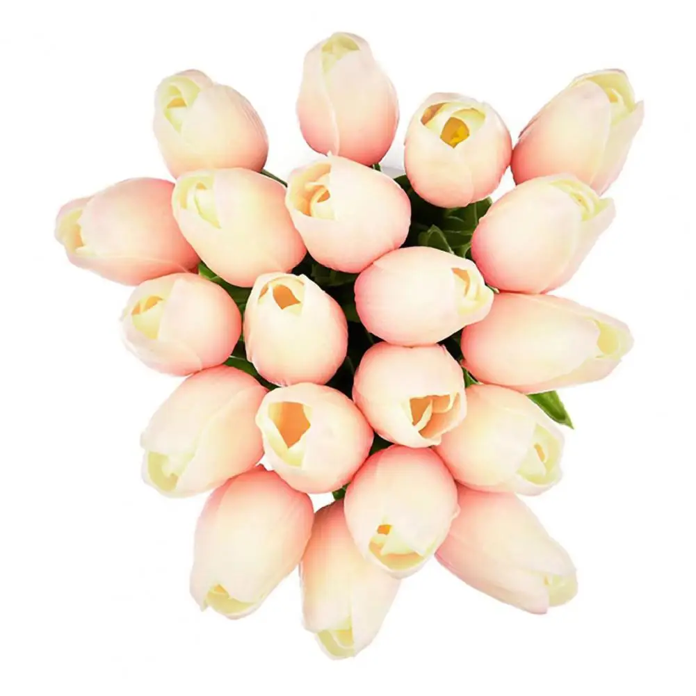 

10Pcs/Set High-end Artificial Tulip Flowers Wedding Bonsai Stage Party Home Office Desktop Balcony Decor Gift Photograph Prop