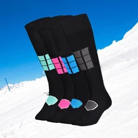 men women winter warm ski socks thick cotton sports snowboard cycling skiing soccer socks leg warmers long snow towel sock
