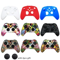 protective case for xbox series xs controller gameing accesorios silicone anti slip skin cover with joystick thumb stick cap