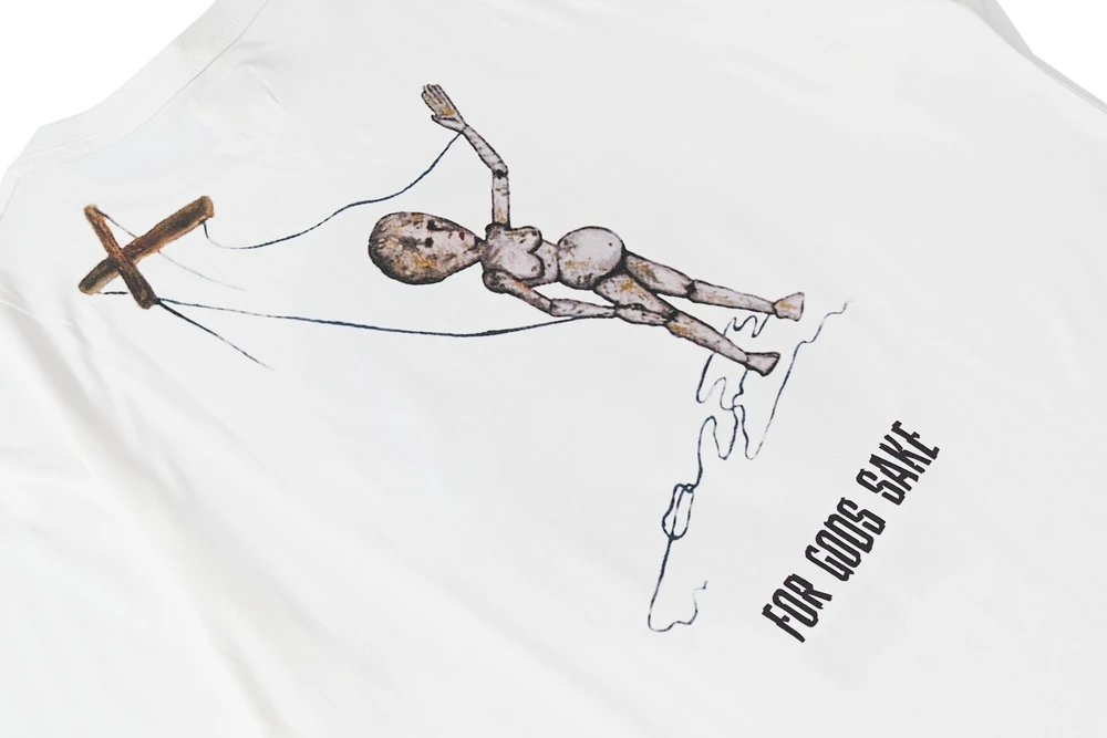 

Unisex FOR GODS SAKE KURT COBAIN Short-sleeved T-shirt White S-XL