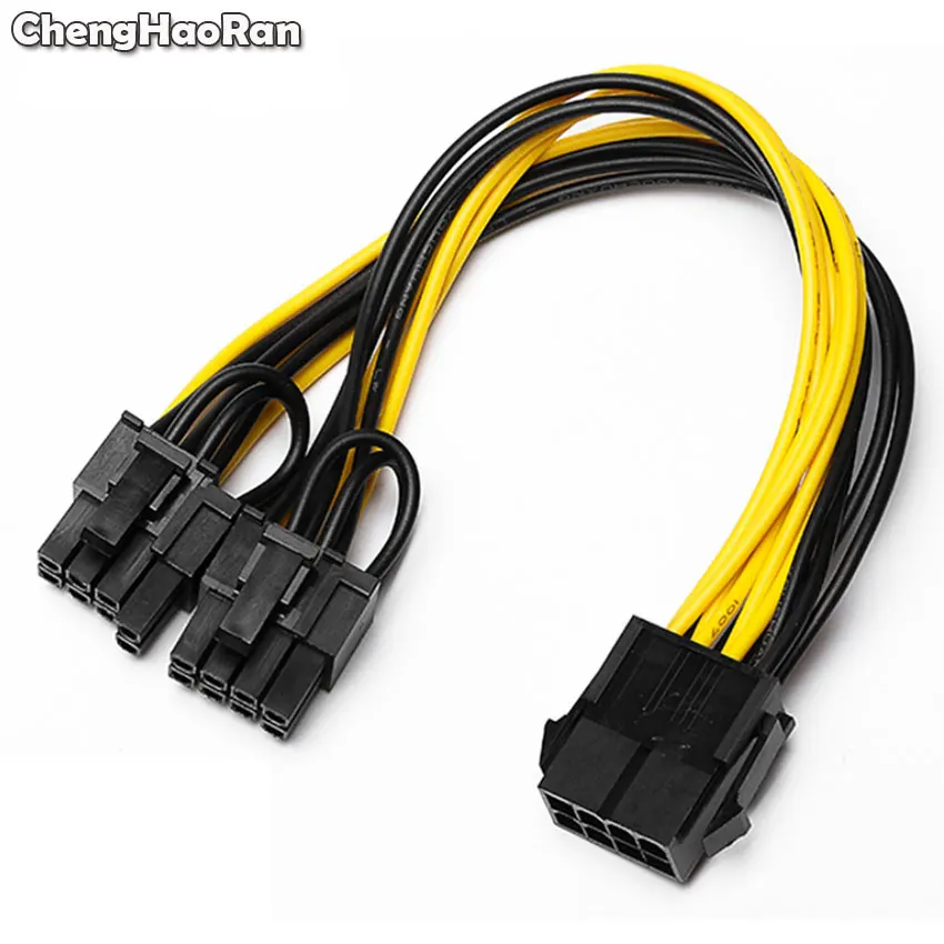 Кабель преобразователя питания PCI Express с 8 Pin на dual (6 + 2) для видеокарты