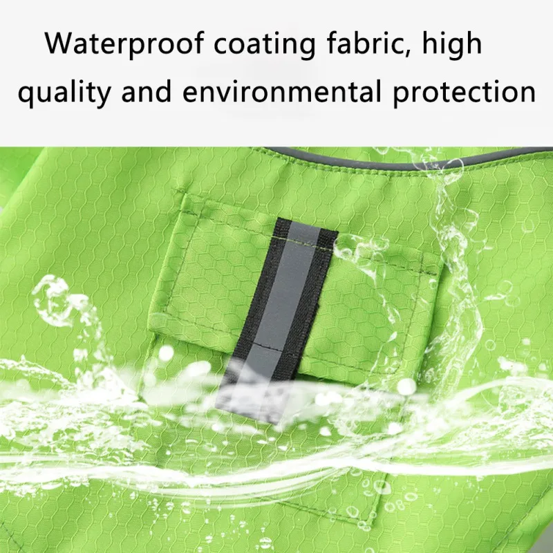 

Pet Raincoat Hooded Dog Rain Jacket With Pockets Reflective Strips Lightweight Adjustable Poncho For Small Medium Dogs 2021