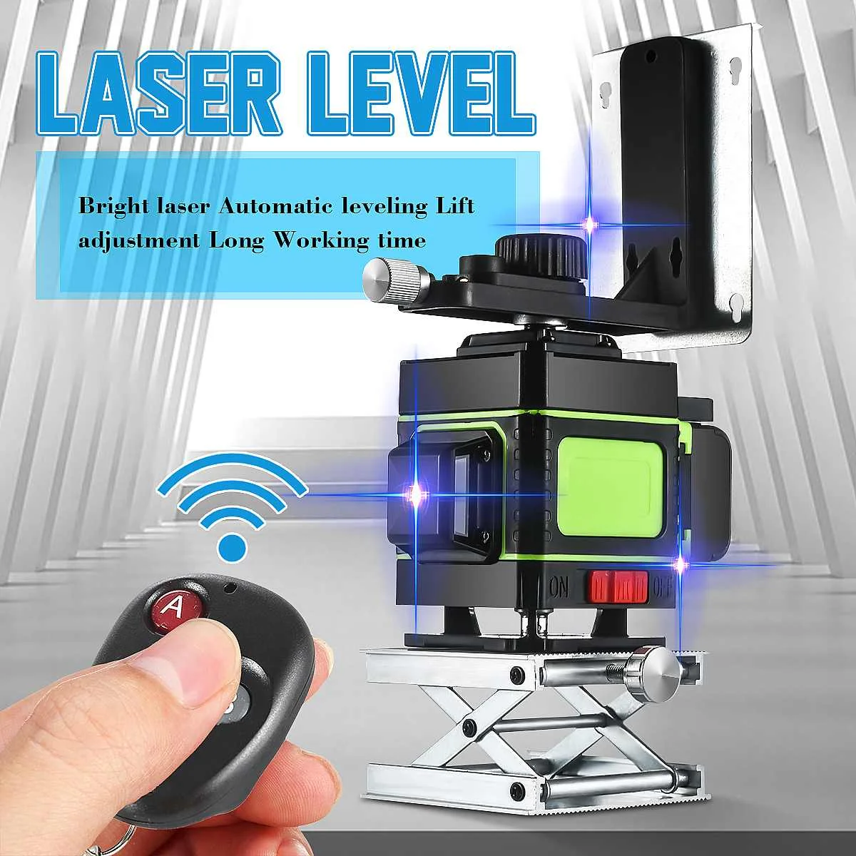 

3D Blue Laser Level 12 Lines professional Self-Leveling 360 Horizontal Vertical Blue Laser Beam Line Build Measuring Tools