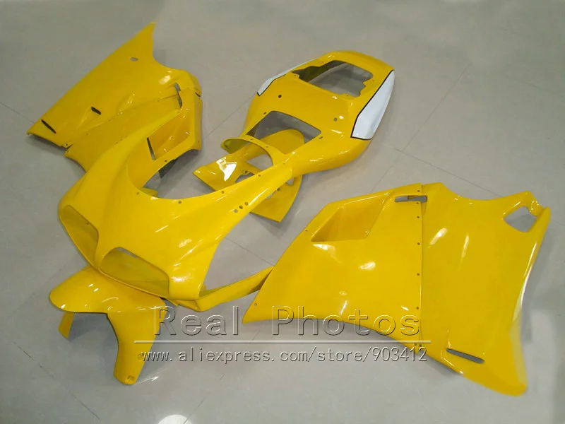 100% для Ducati 748 916 996 998 93 94 95 96 05 желтый комплект обтекателей кузова 1993 2005 SL07|Полные комплекты обтекателей| |