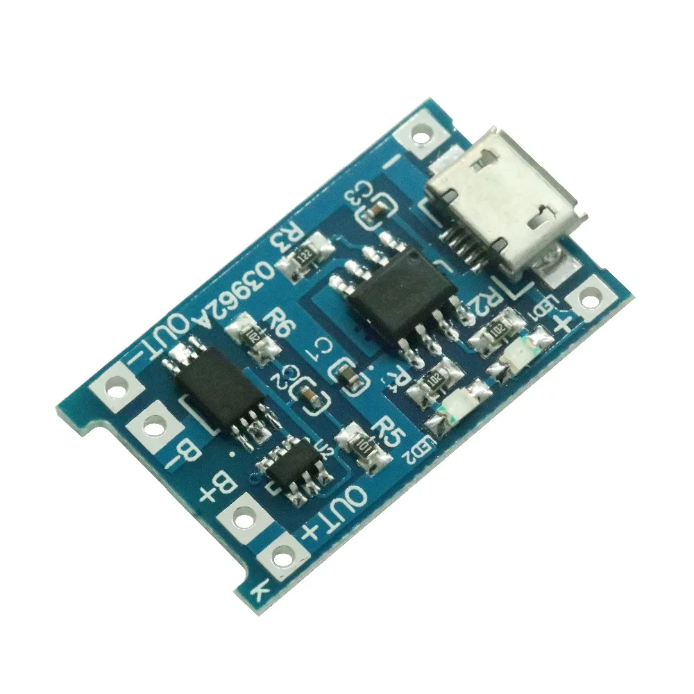 10 шт потребительских упаковок для микро USB 5V 1A 18650 TP4056 модуль зарядного устройства