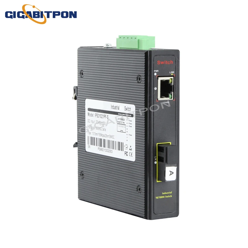 

Промышленный 2-портовый коммутатор POE 802.3af/всего 110 Вт 10/100 м 2 * порта POE + 1 * порт SFP