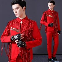 bar dj costumes male new men singer trend su liang film performance stage wear men clothes 2020 mens fashion party blazer jacket