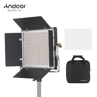 andoer led video light dimmable 660 led bulbs bi color light panel 3200 5600k lighting kit for studio photography lighting