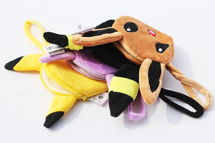 13 см милый плюшевый Кошелек для монет EEVEE Espeon Sylveon Umbreon мини-сумка Плюшевые Мультяшные сумки кошельки карманные игрушки Мультяшные плюшевые игрушки подарок