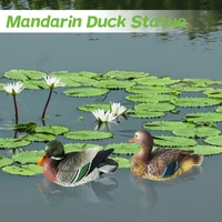 mandarin duck statue resin sculpture ornament artificial animal sculptures home garden lawn ornaments garden pool pond decors