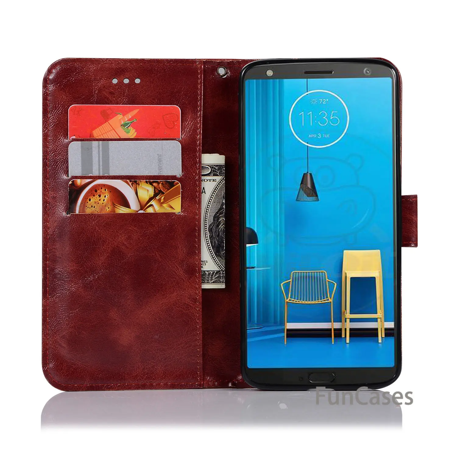 Кожаный чехол из ТПУ с рисунками Coque Moto G6 плюс 2018 силы СПС Fundas Motorola 5 дюйма +
