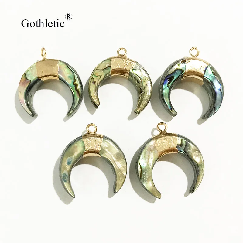 Подвески и подвески из натуральной морской ракушки компоненты полумесяца сделай