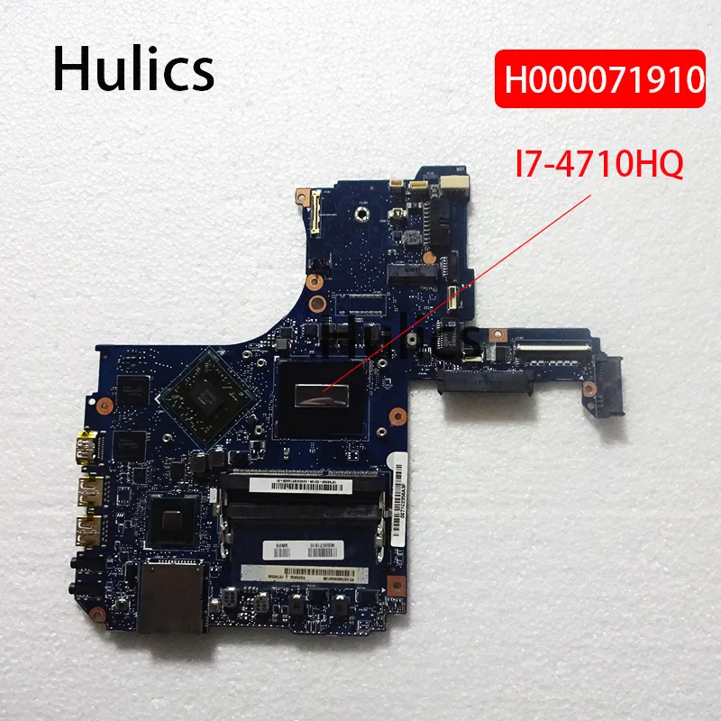 

Hulics оригинал для Toshiba Satellite P50 P50-B P50T-B P55T P55T-B материнская плата для ноутбука H000071910 SR1PX i7-4710HQ основная плата