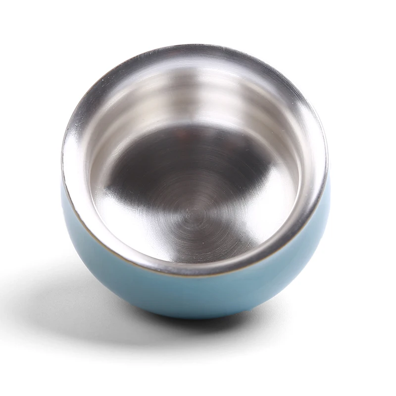 

Tea Cup Ceramic 999 Silver Porcelain Tea Bowl 80ml Master Puer Cups Teacup Kung Fu Tea Set Drinkware Container Teaware Bowl Gift