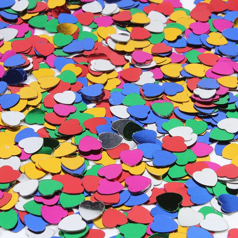 1000 шт ПВХ в форме сердца блестки День Святого Валентина свадебные конфетти