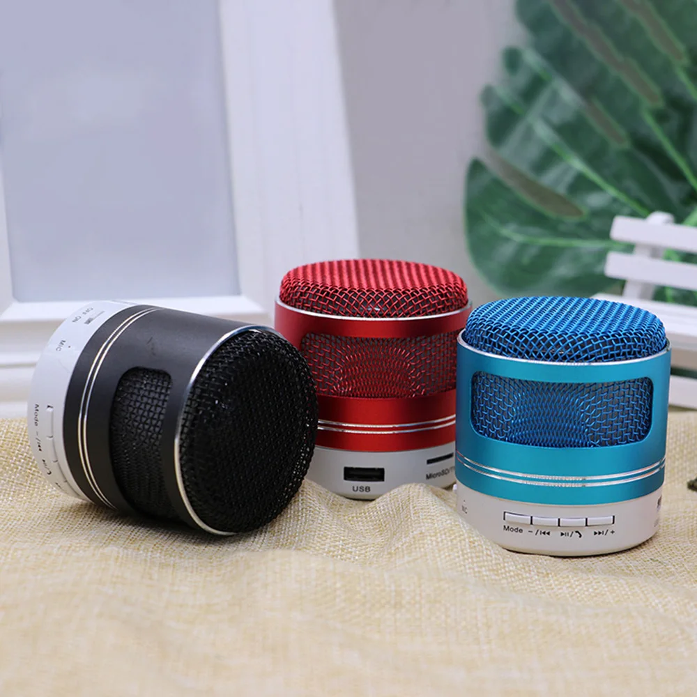 Мини Bluetooth динамик матовый открытый портативный светодиодный музыкальный плеер
