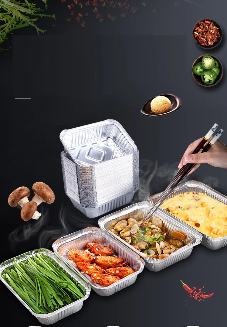 

Жестяная коробка и коробка из алюминиевой фольги для выноса еды, 20 шт.