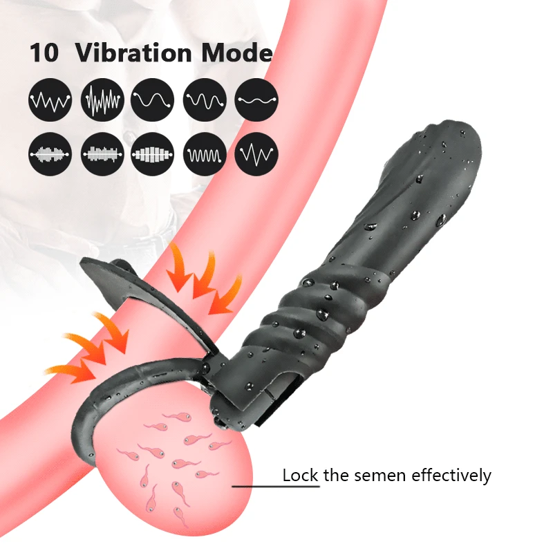 Анальный фаллоимитатор вибратор двойное проникновение секс игрушки для пары