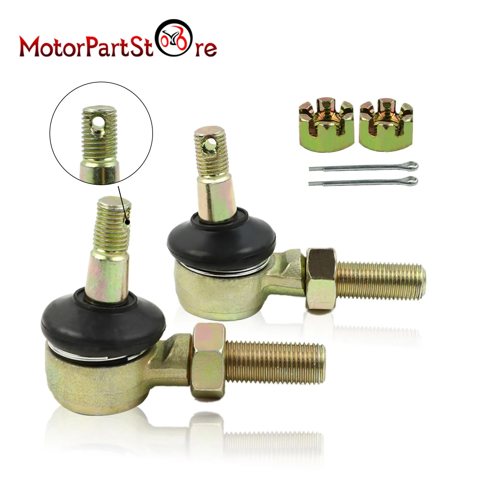 

Комплект наконечников рулевой тяги для Yamaha Raptor Warrior Big Bear 350 гризли 550 600 660 700 YFM350 YFM400 YFM550 YFM660 YFM700 YFZ350 YFZ450