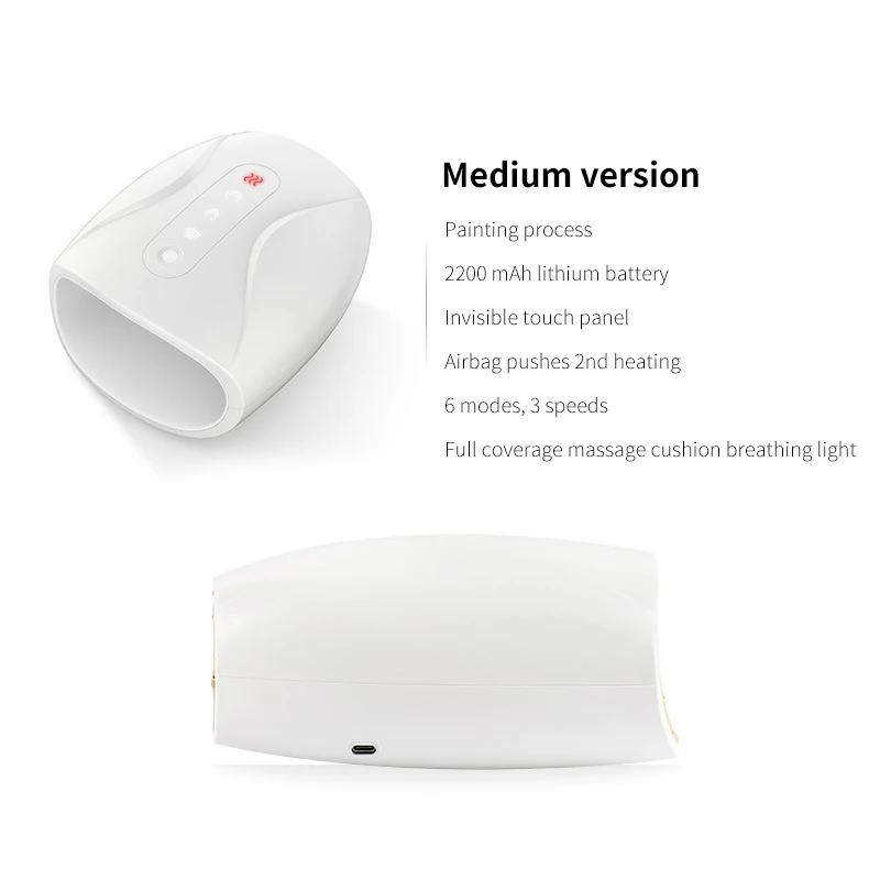 Online Masajeador De Manos Eléctrico Para El Cuidado De La Salud Para Mujer, Dispositivo De Compresión De Calor De Presión De Aire Para Dedo De Palma, Gran Oferta