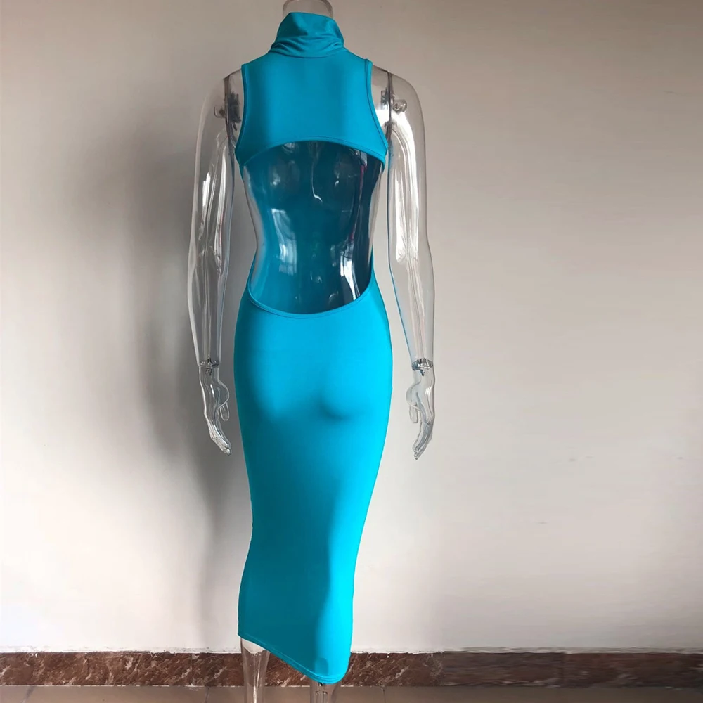 Vestidos de verano 2019 Летнее Длинное Платье макси с павлином синего цвета однотонные