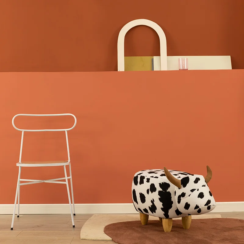 Креативный стул для дивана из коровьей кожи Сменная обувь деревянный ног свиньи