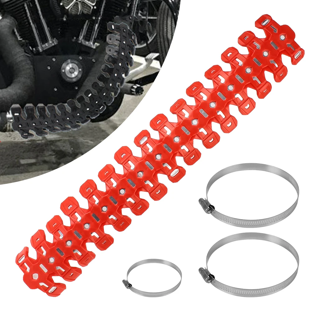 

Универсальная модификация мотоцикла, тепловая защита, защитная крышка, силиконовая Тепловая защита для выхлопных газов, двухтактные трубки