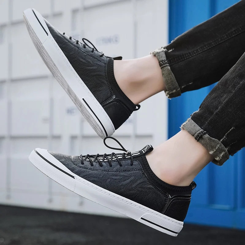 Мужские повседневные деловые лоферы дышащие туфли на плоской подошве