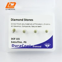 4pcslot dental polishing burs stones fg shank diamond stone high speed burs for dentists teeth care polishing tools