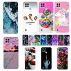 Чехол Рисунок со скелетом для Realme C21Y, милый модный прозрачный мягкий чехол из ТПУ на заднюю панель Oppo Realme C21Y C 21 Y RMX3261