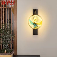 wpd indoor wall lamps fixture brass luxury led sconces modern wall light for home bedroom living room office