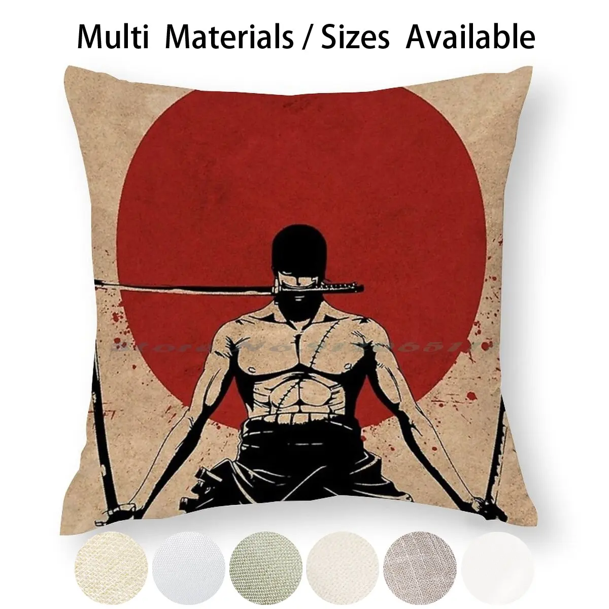 22 наволочка для подушки из хлопка и льна аниме японская манга с отбеливателем