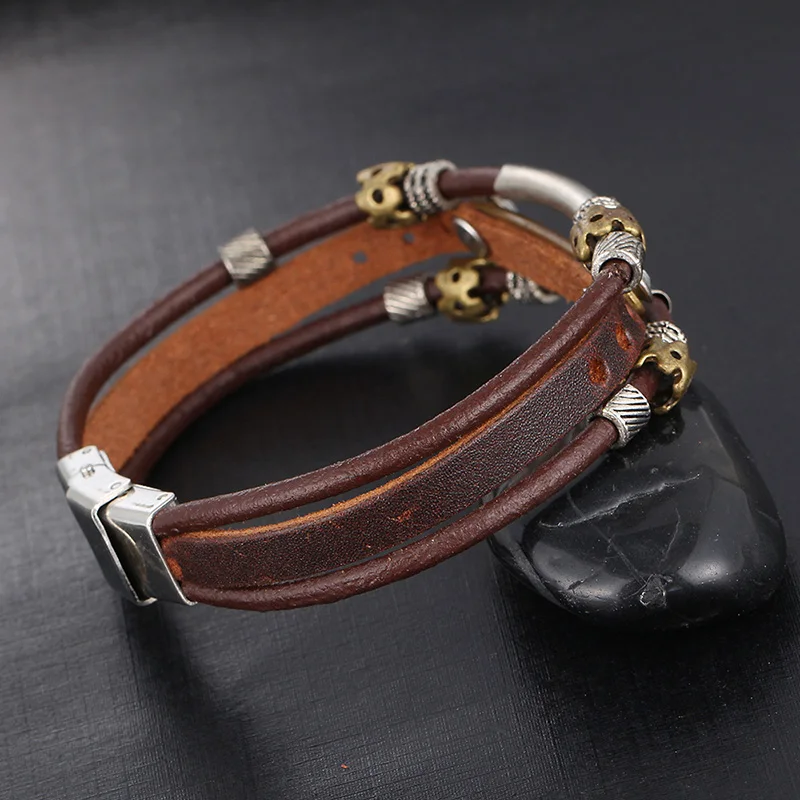 Хит взрывов панк Рок Кристальный браслет пряжка многослойная рука большое