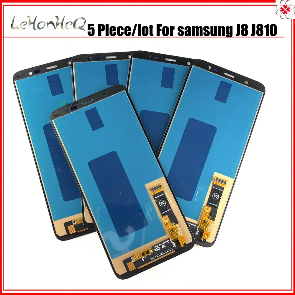 5 шт./Лот ЖК дисплей 8 ''для Samsung Galaxy J8 2018 J810 сенсорный экран деталь J810F J810Y замена