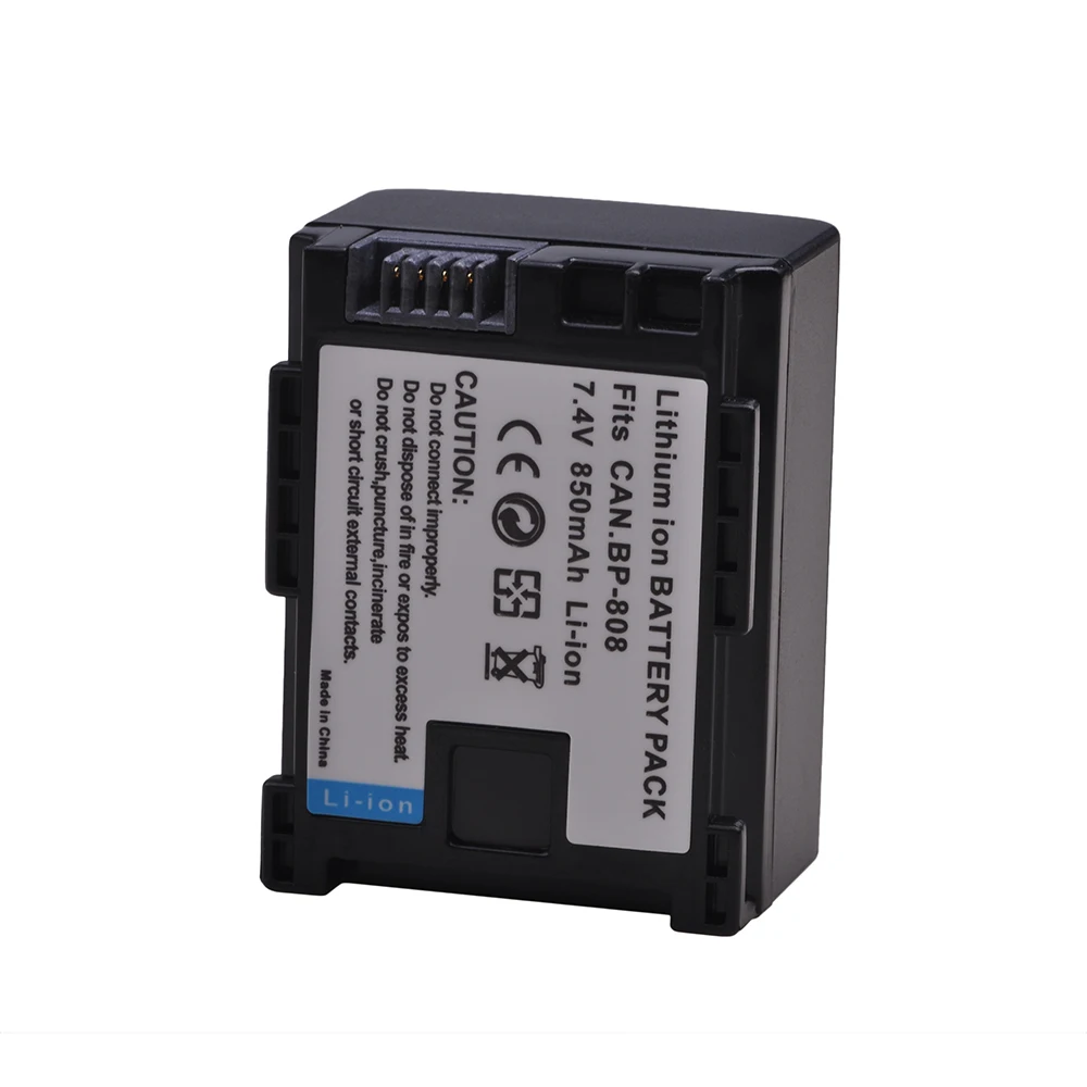 Аккумулятор для Canon FS200 FS21 FS22 FS100 FS11 HF200 HF20 HFS10 HG31 HF100 HF100E HG20 HG21 850 мАч BP BP809 |Цифровые