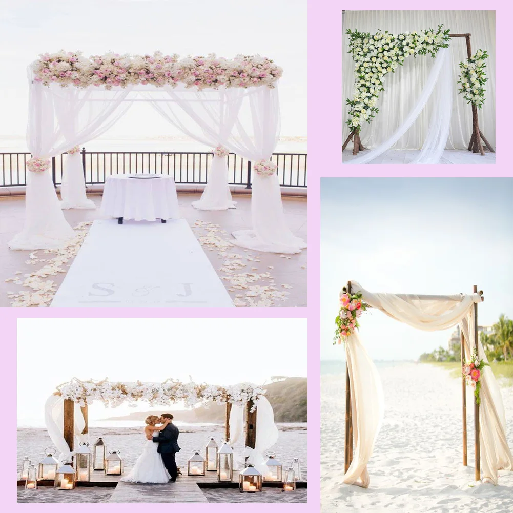 Фотофон из органзы 1 35 х 5 м романтическая свадебная скатерть декор арка для