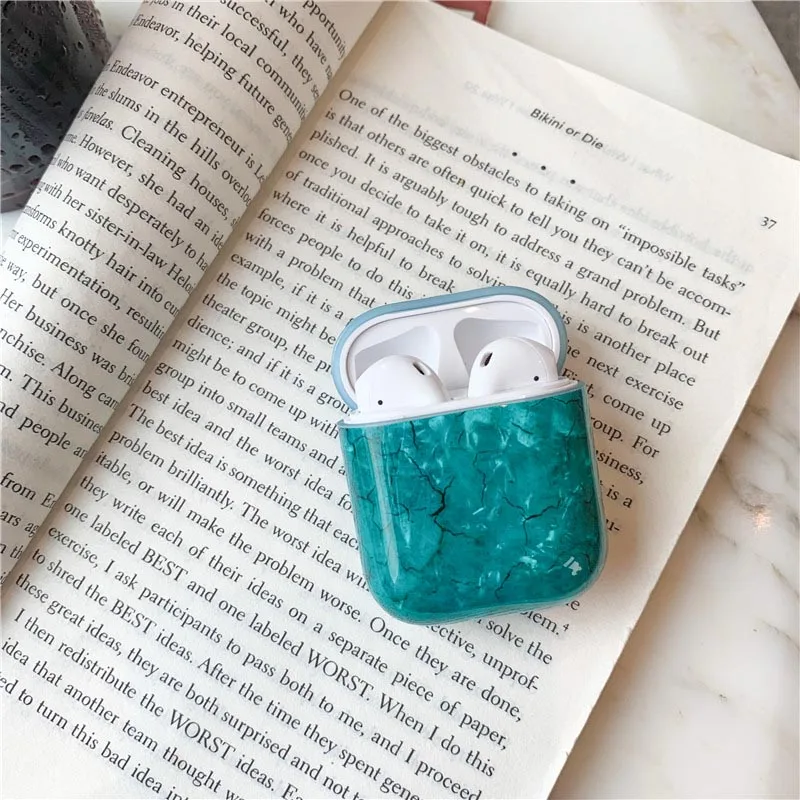 11 Роскошный мягкий чехол из ТПУ с мраморным мрамором для Apple Airpods, защитный чехол, чехол с Bluetooth для наушников, чехол для зарядки AirPod - Color: 11