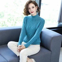 new women basic thick sweater autumn winter 2021 fashion warm loose knitted pullover all match bottoming turtleneck sweater tops