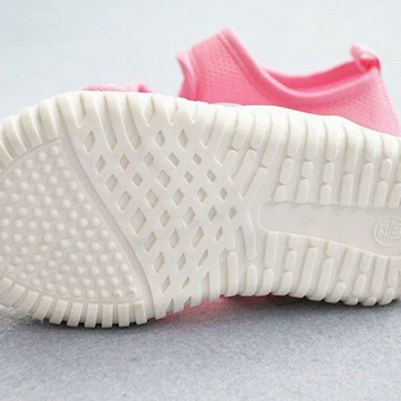 

Kids Cut-Outs Beach Sandals Boys Children Summer Breathable Mesh Shoes Baby Girls Hook & Loop Slide Shoes Size 23-30