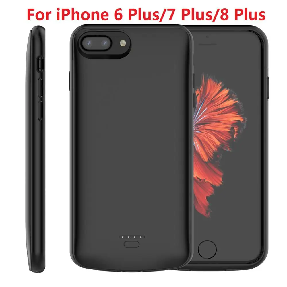 6 plus 7 plus 8 plus CASEWIN для iPhone 6 Plus, 6s Plus, 7, 8 Plus, чехол для зарядного устройства, 5500 мА/ч, запасной внешний аккумулятор, чехол для зарядки iPhone 6, 6s, 7, 8, чехол - Цвет: 6 plus 7 plus 8 plus