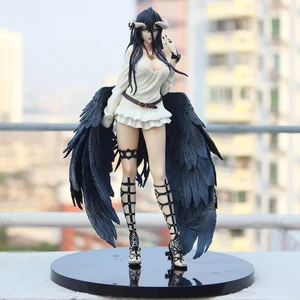 21cm action figures albedo protector anime sexy girls pvc collectile desktop decoration model toys for children birthday gifts free global shipping