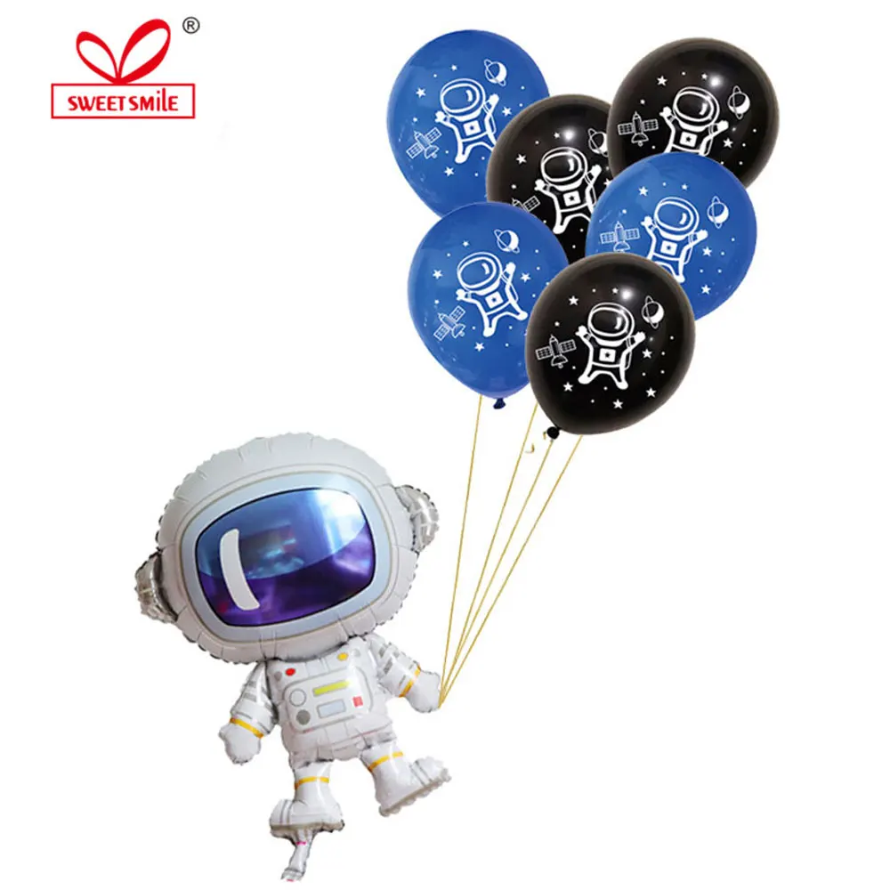 Астронавт космический корабль латексные шары гелий воздушный шар Дети декорации